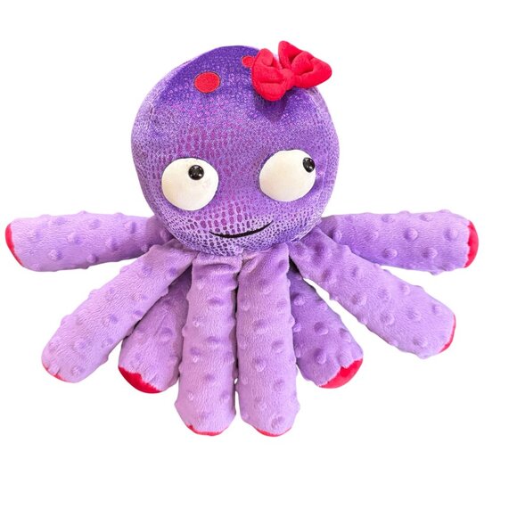 Scentsy Buddy Bubbles the Octopus Purple‎ 12" Stuffed Animal Textured Plush - Picture 7 of 14